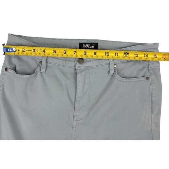 Buffalo David Britton Havana High-Rise Stretch Skinny Ankle Jeans Pastel Blue 10 - Picture 10 of 14